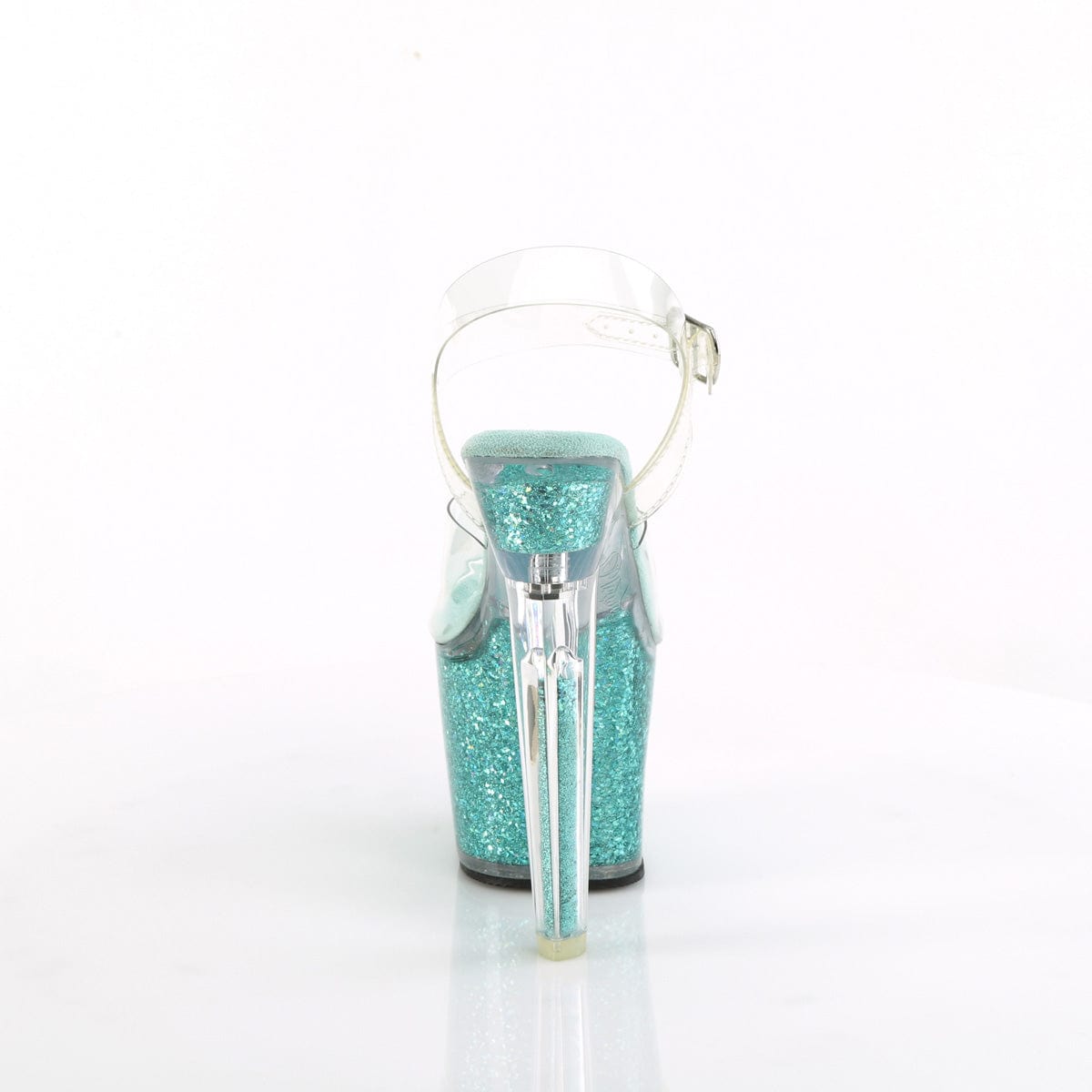 LOVESICK-708SG Clear/Aqua multi Iridescent Glitters Pleaser US Size (Women's): 5