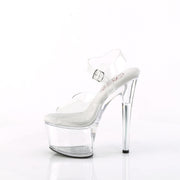PASSION-708 Clear/Clear Platform Sandal Pleaser US Size (Women's): 5