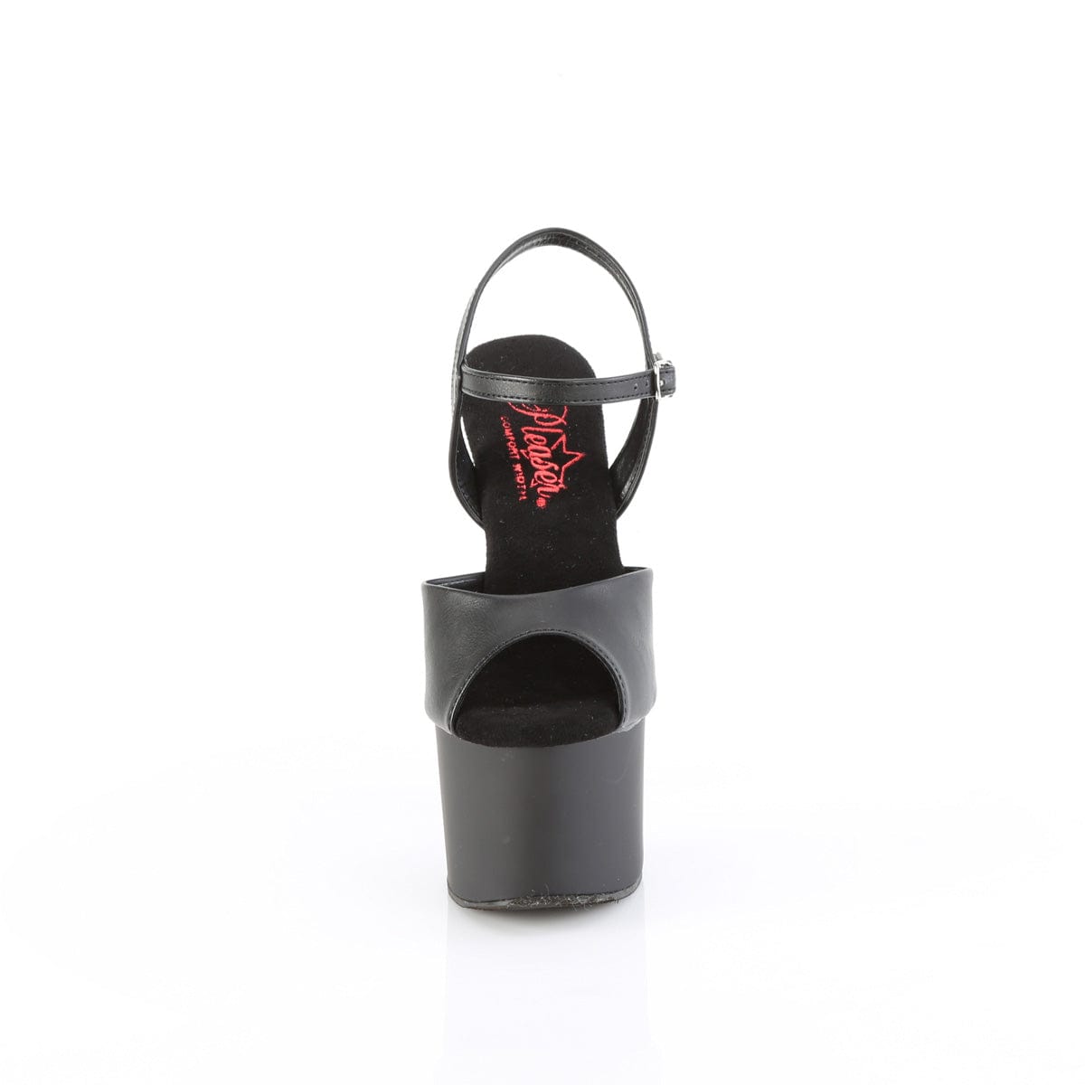 PASSION-709 Black Faux Le/Black Matte Pleaser US Size (Women's): 5
