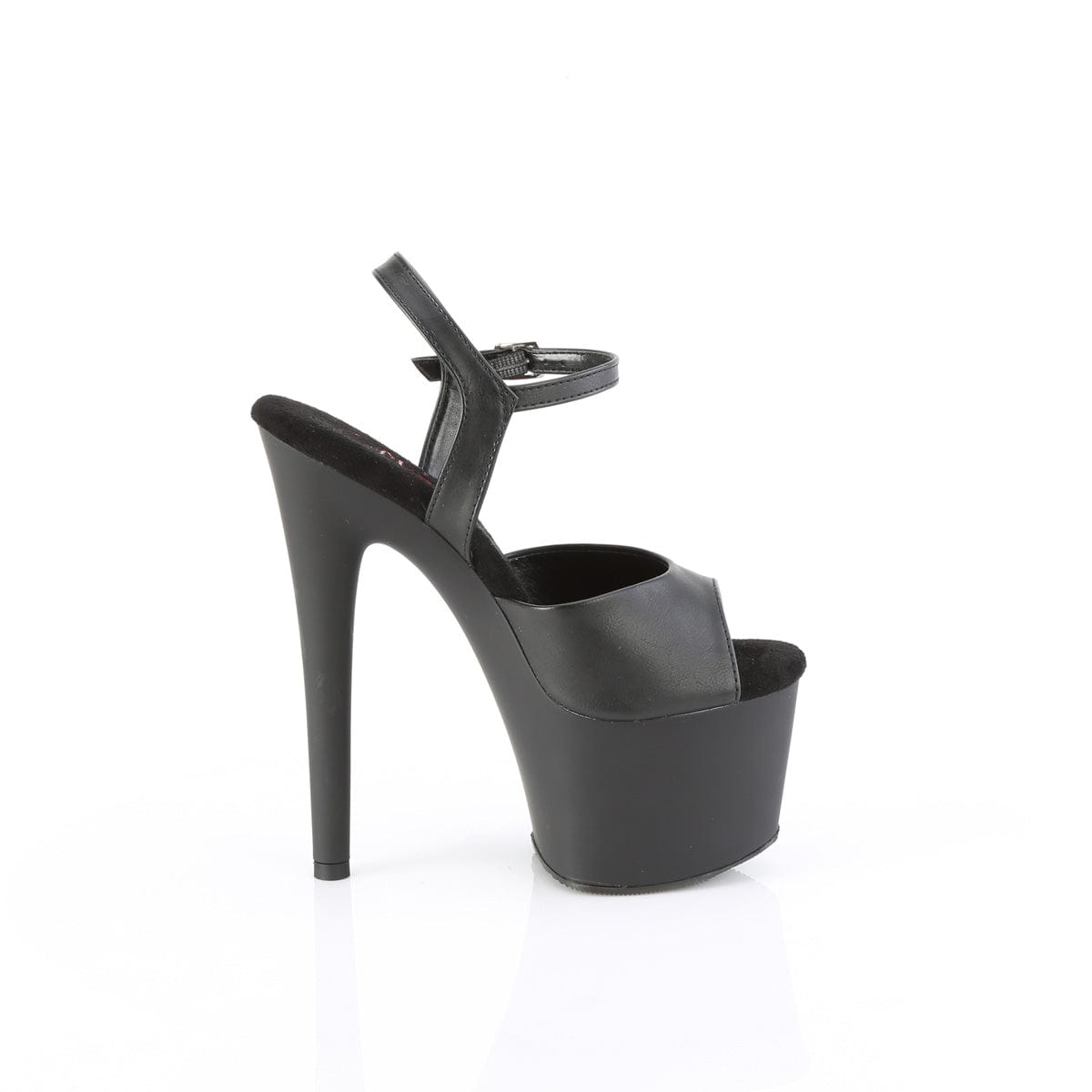 PASSION-709 Black Faux Le/Black Matte Pleaser US Size (Women's): 5