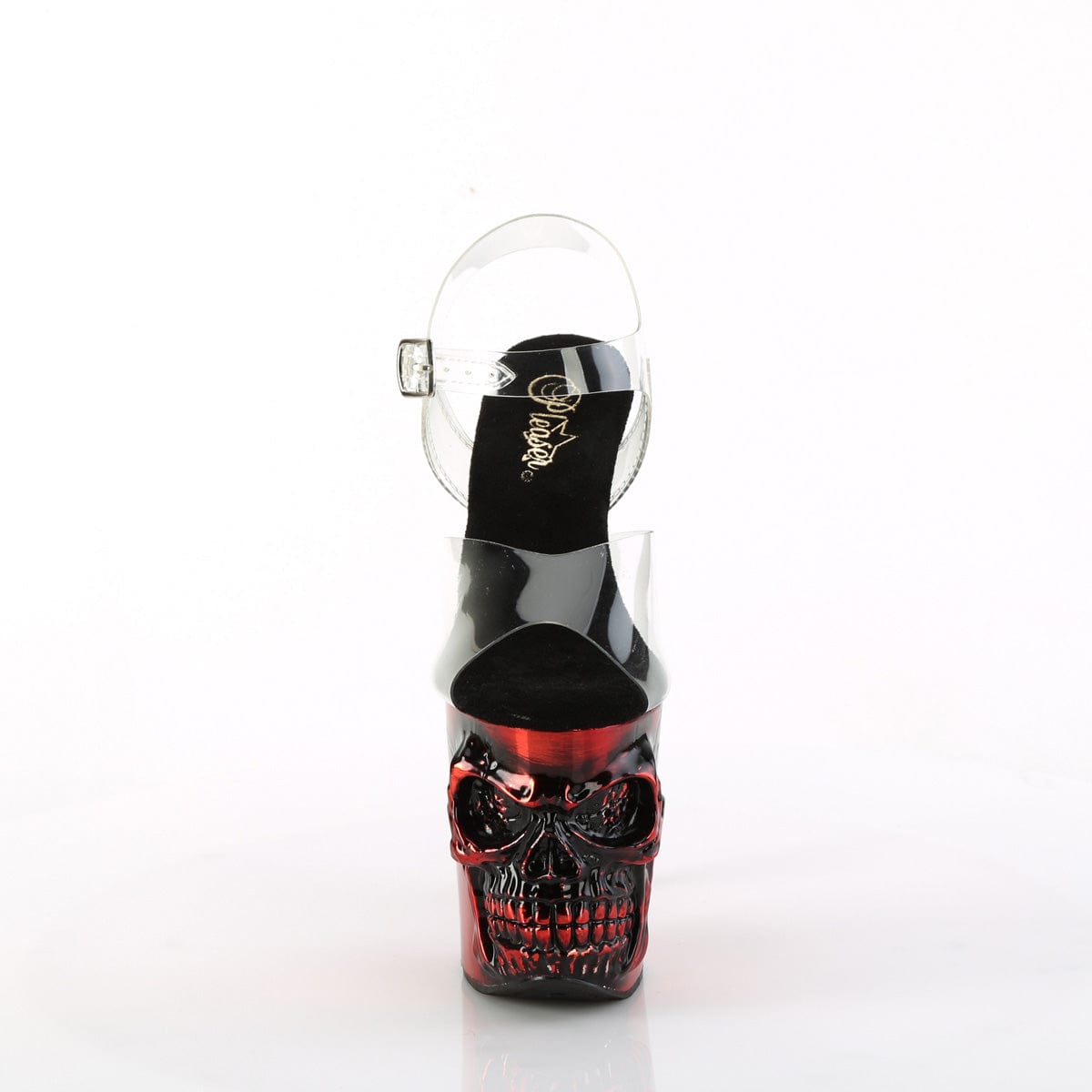 RAPTURE-808-LT Clear/Satin Red Chrome Pleaser US Size (Women's): 5
