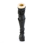 RENEGADE-320 Black Stretch Vegan Leather Demonia US Size (Women's): 6