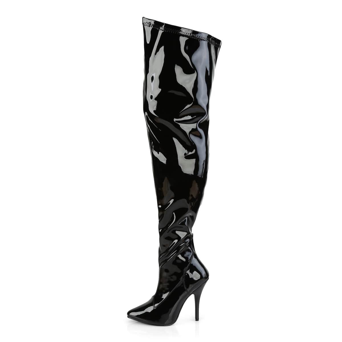 SEDUCE-3000WC Black Stretch Patent CURRENT Pleaser Pink Label US Size (Women's): 6