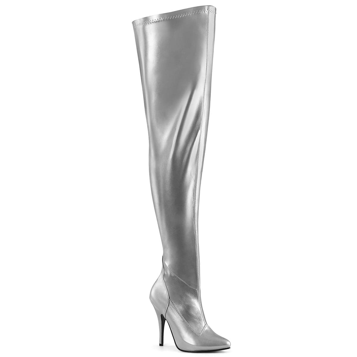 SEDUCE-3000WC Silver Stretch Metallic Pu