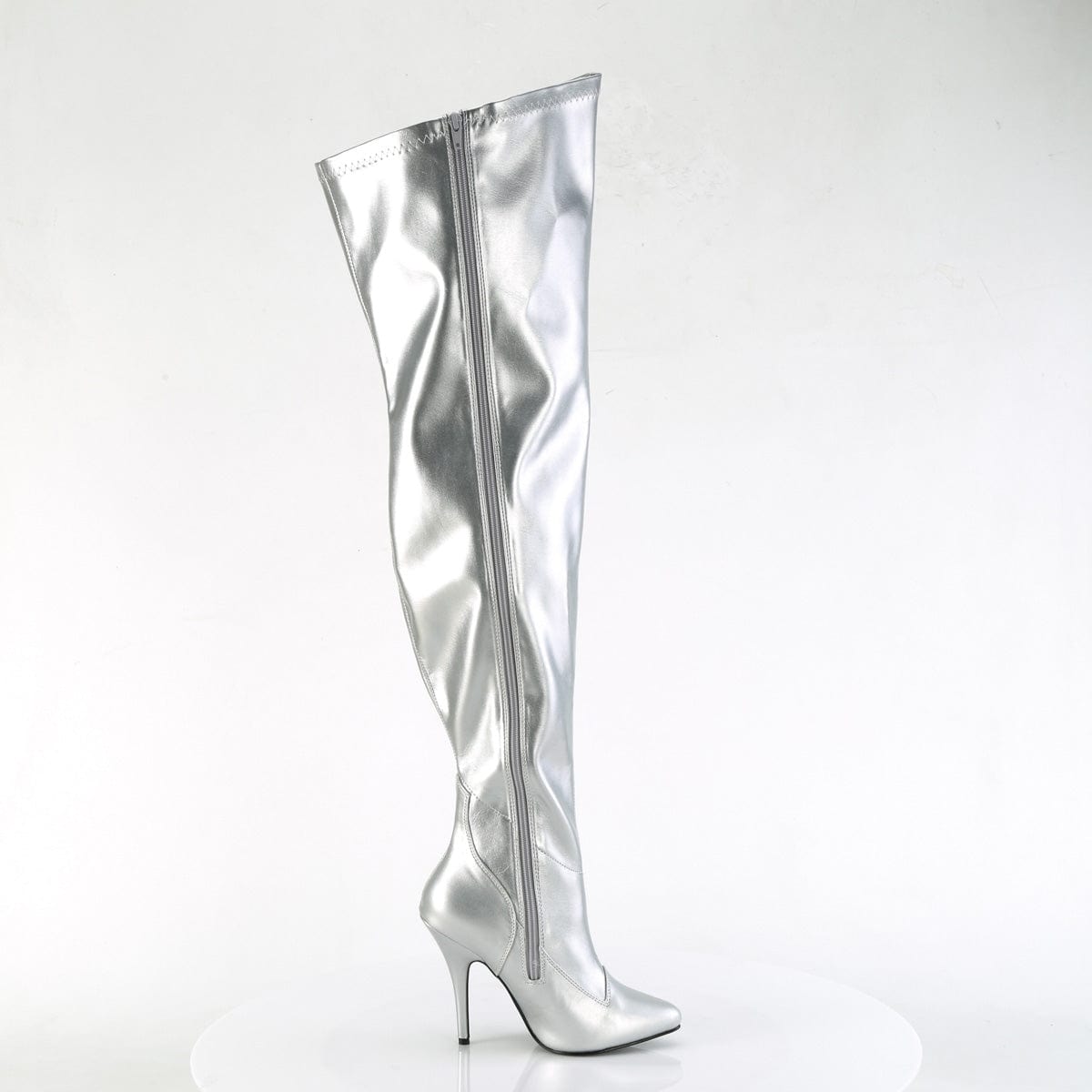 SEDUCE-3000WC Silver Stretch Metallic Pu