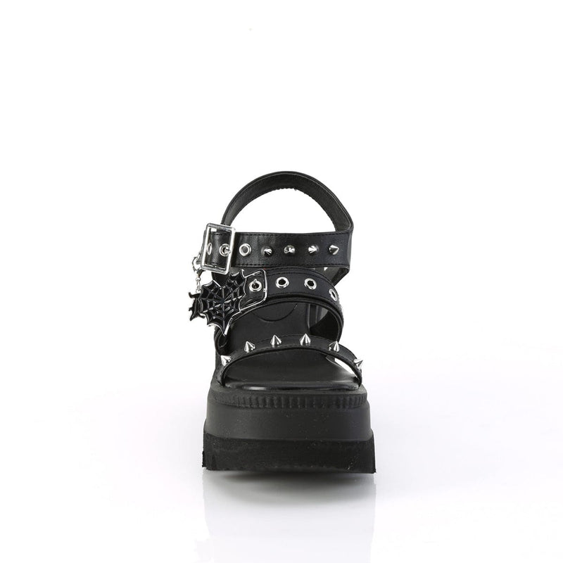 SHAKER-13 Black Vegan Leather Demonia US Size (Women's): 5