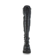 SHAKER-350 Black Veagn Leather-Stretch Demonia US Size (Women's): 5