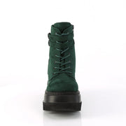 SHAKER-52 Emerald Vegan Suede Demonia US Size (Women's): 5