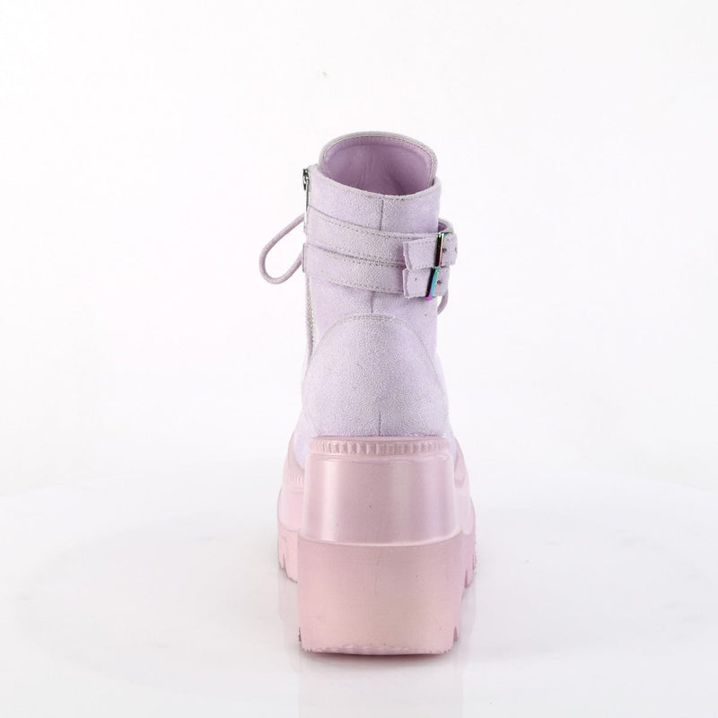 SHAKER-52 Lavender Vegan Suede Demonia US Size (Women's): 5