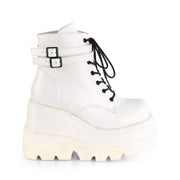 SHAKER-52 White Vegan Leather Shoes Demonia US Size (Women's): 5
