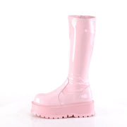 SLACKER-200 Baby Pink Hologram Patent Demonia US Size (Women's): 6