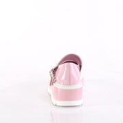 SLACKER-25 Baby Pink Hologram Patent Demonia US Size (Women's): 6