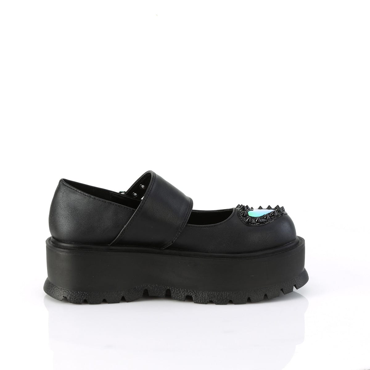 SLACKER-25 Black Vegan Leather Demonia US Size (Women's): 6