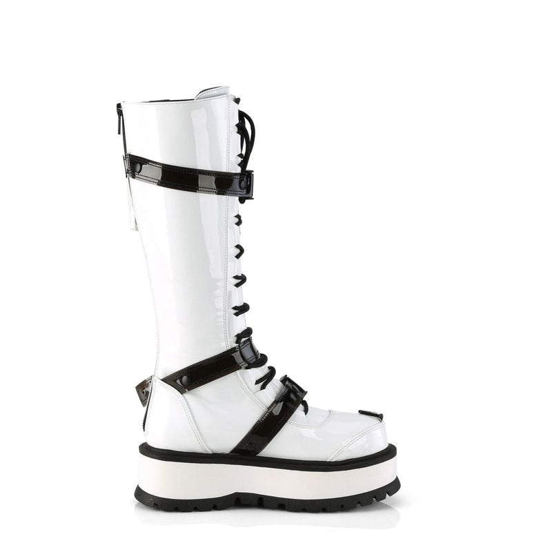 SLACKER-260 White Patent Demonia US Size (Women's): 6