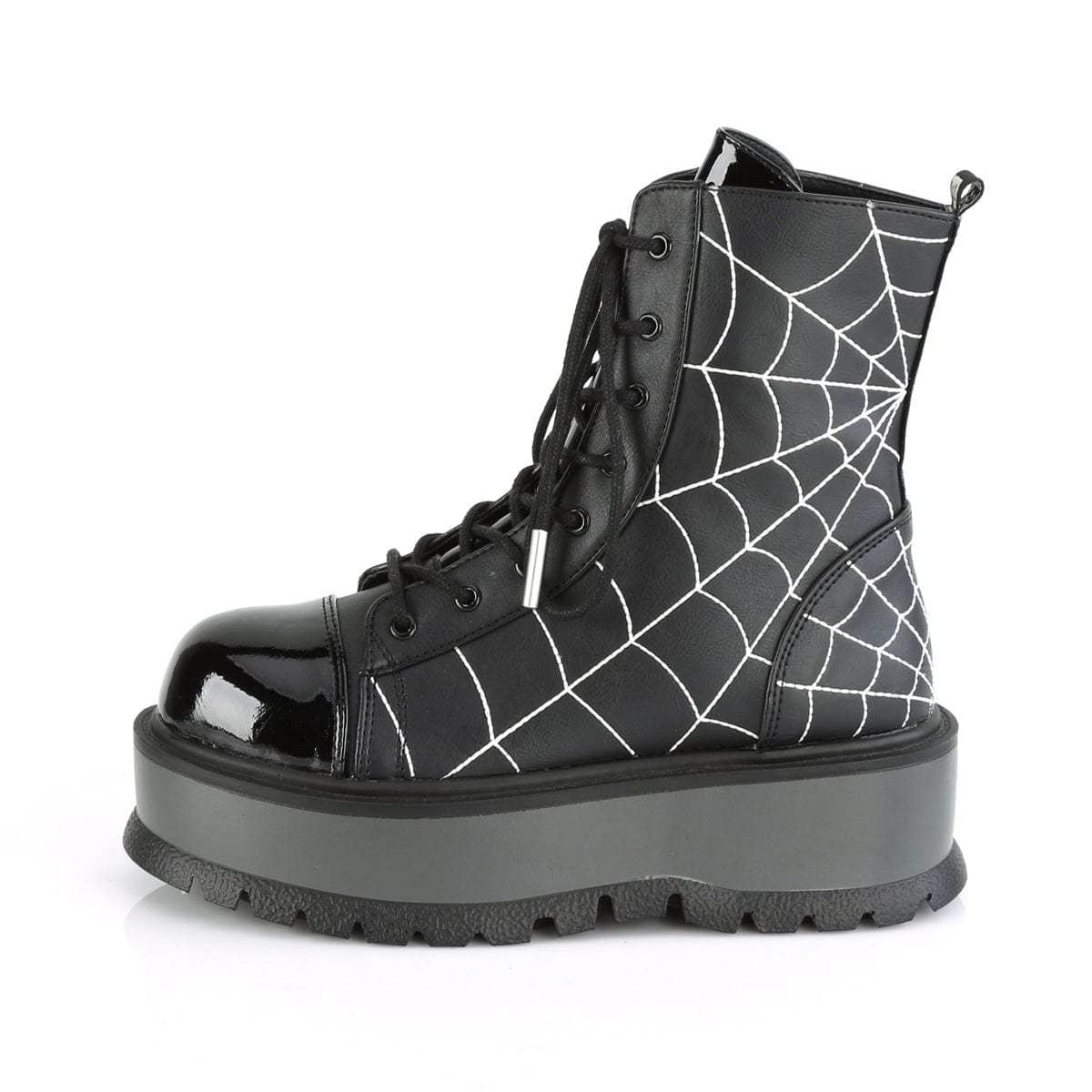 SLACKER-88 Black Vegan Leather- Patent Demonia US Size (Women's): 6