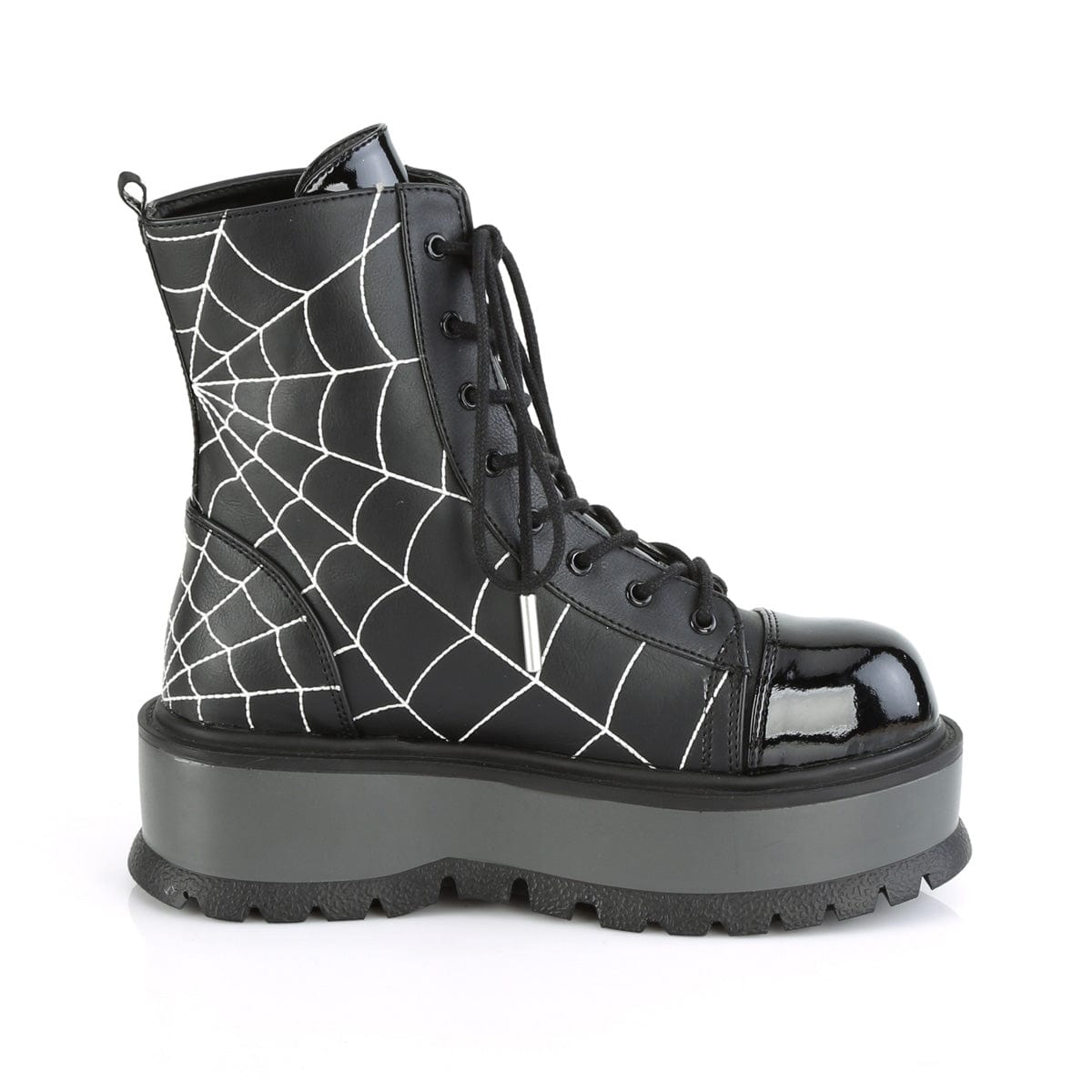 SLACKER-88 Black Vegan Leather- Patent Demonia US Size (Women's): 6