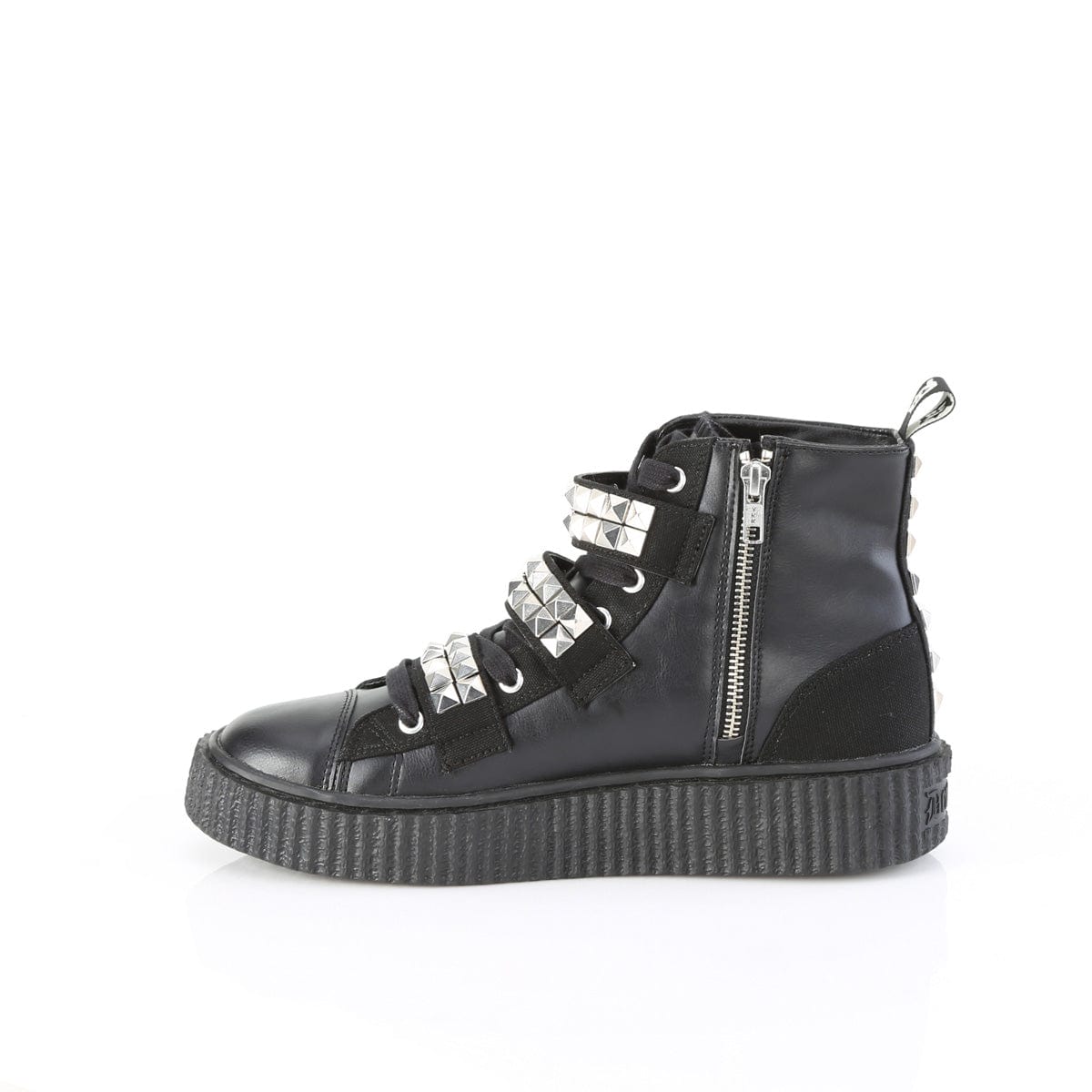 SNEEKER-225 Black Canvas-Vegan Leather