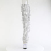 SPECTATOR-3019C-RSF Clear TPU-Silver/Clear Pleaser US Size (Women's): 6