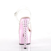 STARDUST-708 Clear/Baby Pink Chrome Pleaser US Size (Women's): 5