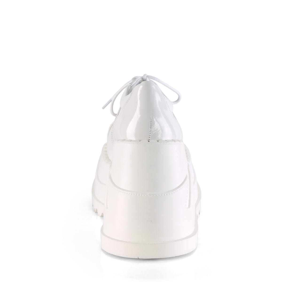 STOMP-08 White Patent -Vegan Leather Demonia US Size (Women's): 5
