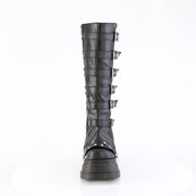 STOMP-223 Black Vegan Leather Demonia US Size (Women's): 6
