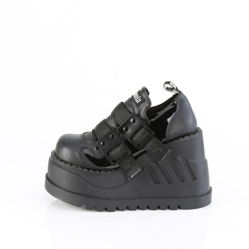 STOMP-28 Black Patent -Vegan Leather Demonia US Size (Women's): 6