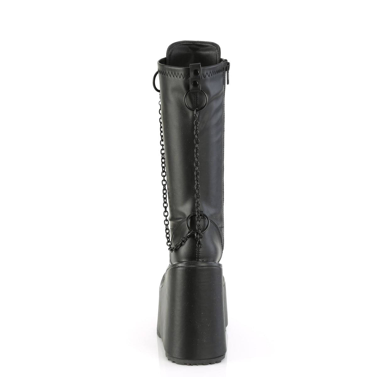 SWING-150 Black Stretch Vegan Leather Demonia US Size (Women's): 6