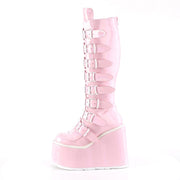 SWING-815 Baby Pink Hologram Knee Boot Demonia US Size (Women's): 6
