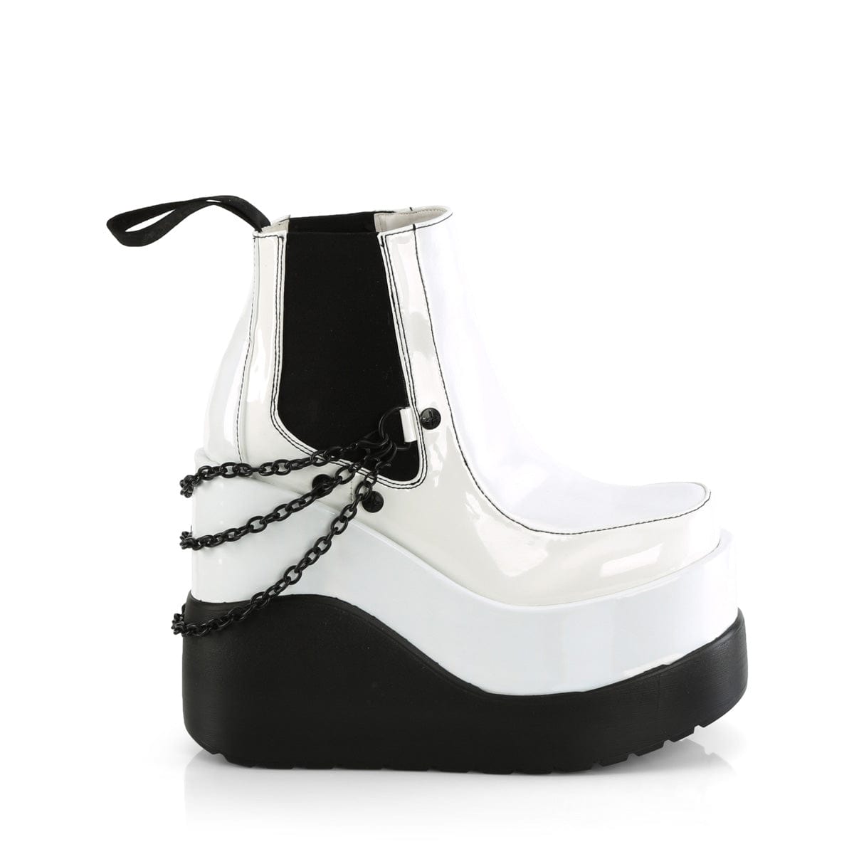 VOID-50 White Hologram Patent Demonia US Size (Women's): 6