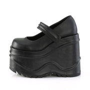 WAVE-32 Black Vegan Leather Mary Janes Demonia US Size (Women's): 6