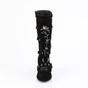 WHIMSY-118 Black Vegan Suede Demonia US Size (Women's): 6