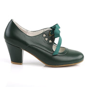 WIGGLE-32 Dark Green Faux Leather Pin Up Couture US Size (Women's): 5