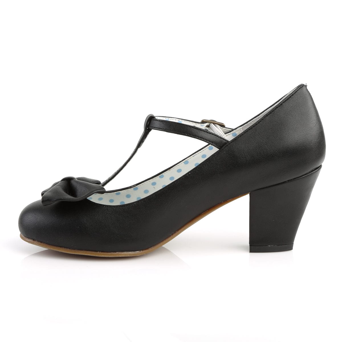 WIGGLE-50 Black Faux Leather