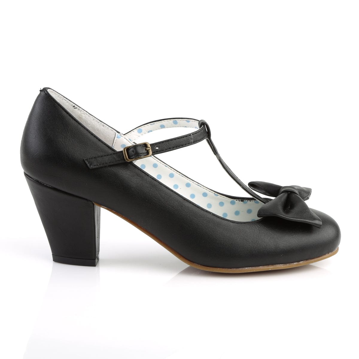 WIGGLE-50 Black Faux Leather